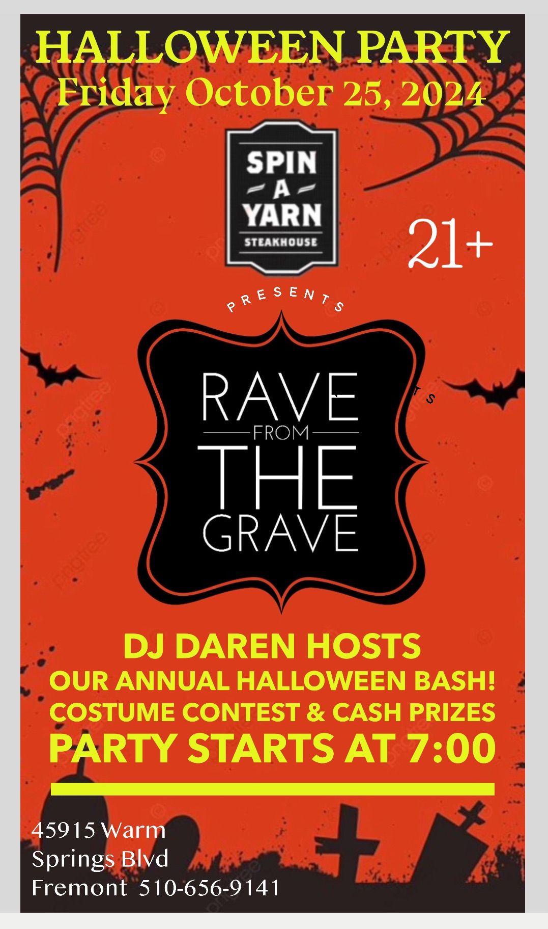 HALLOWEEN BASH: Rave from the Grave