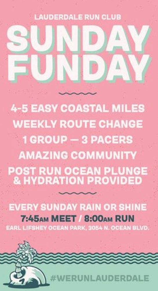 RSVP through SweatPals: Sunday Funday Run