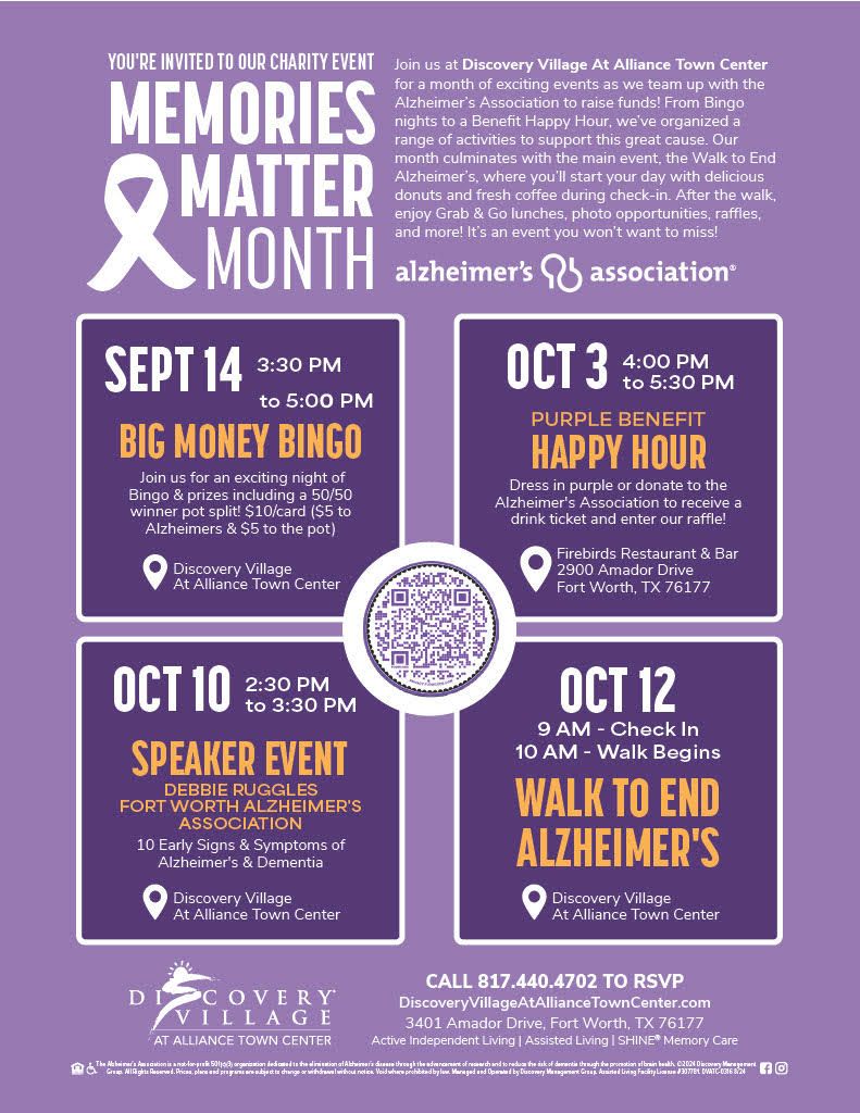 Walk to End Alzheimer's at Discovery Village At Alliance Independent Living