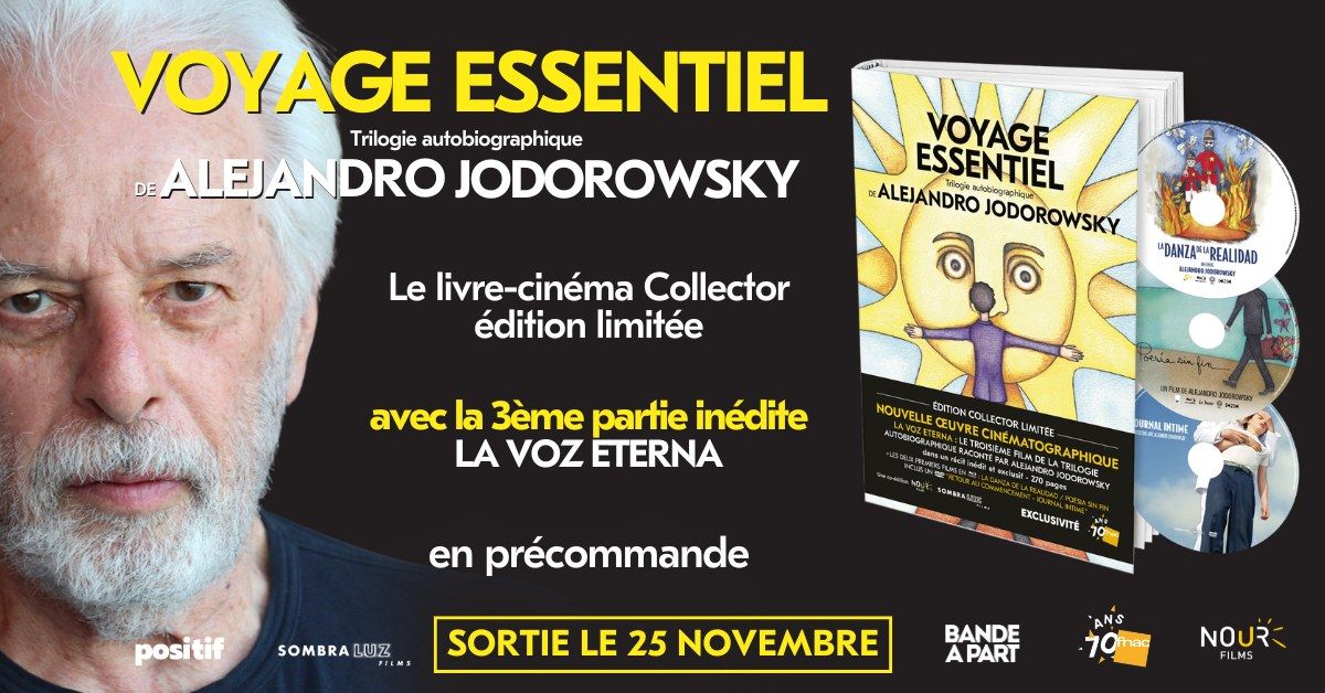 ALEJANDRO JODOROWSKY - Sortie de son livre-cin\u00e9ma Collector VOYAGE ESSENTIEL