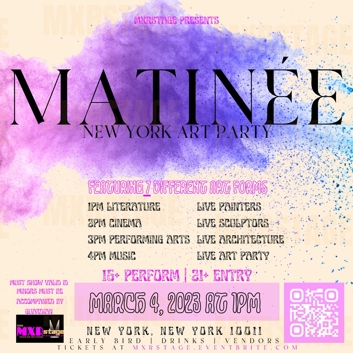 MATIN\u00c9E by MXRSTAGE | NEW YORK ART PARTY