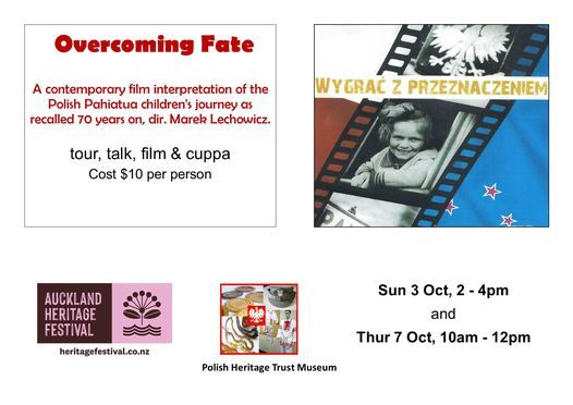 Overcoming Fate. Film, tour, talk. Auckland Heritage Festival 2021