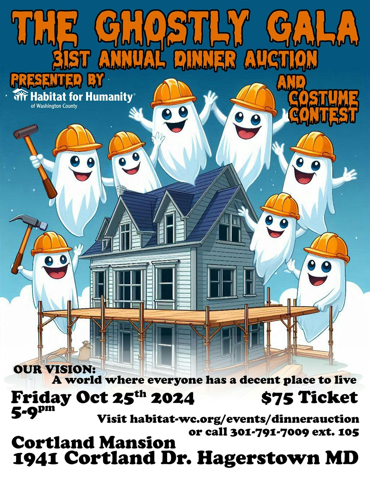 31st Annual Habitat for Humanity Ghostly Gala Dinner Auction