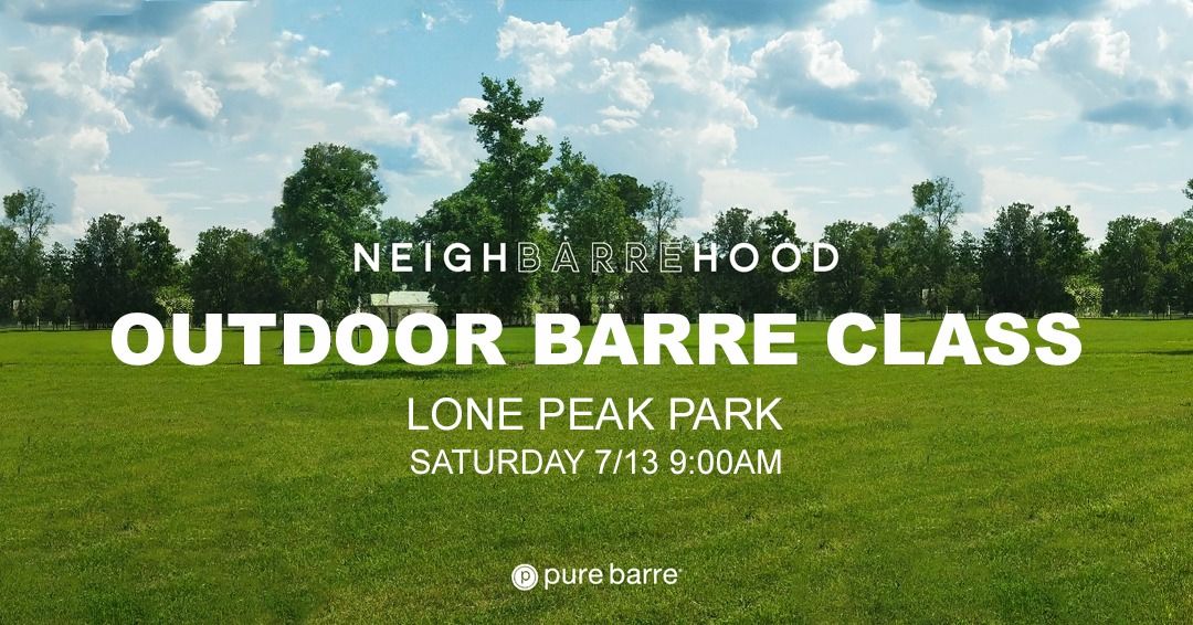 Lone Peak Park Outdoor Barre Class
