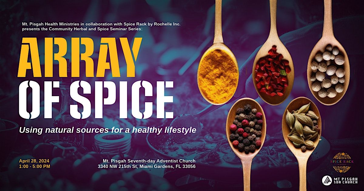 Array of Spice Seminar: Using natural sources for a healthy lifestyle