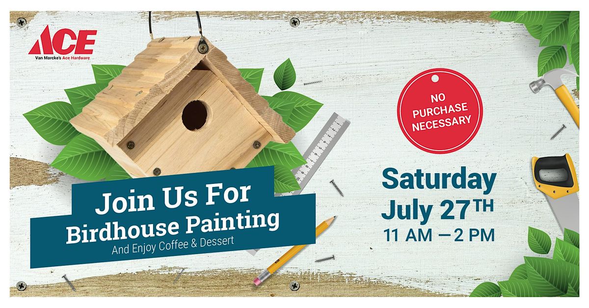 Birdhouse Painting Event - Tropicana