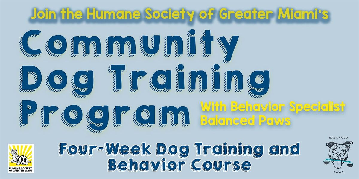 Dog Training Course with Balanced Paws Behaviorist