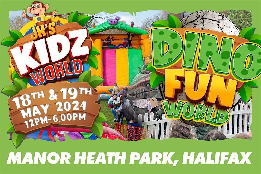 DINO FUN WORLD - 18 and 19 May 2024 - Manor Heath Park
