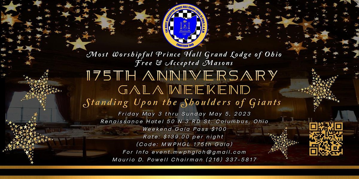 Most Worshipful Prince Hall Grand Lodge of Ohio 175th Anniversary Gala