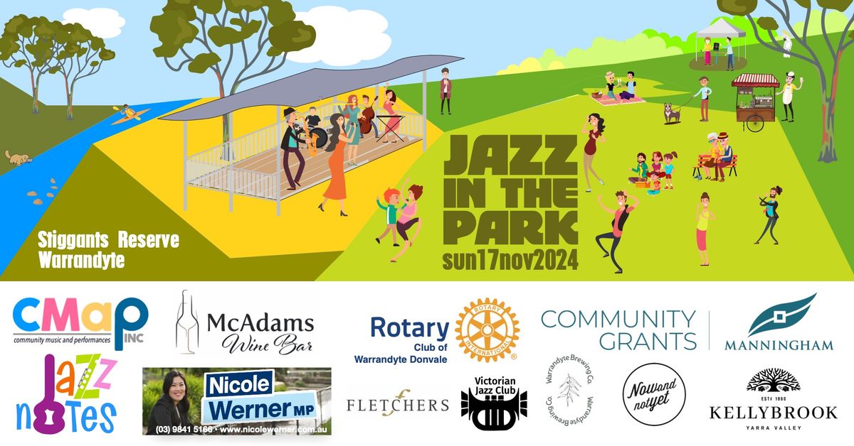 Jazz In The Park 2024 - free community event in Warrandyte - Sunday 17 November 2024