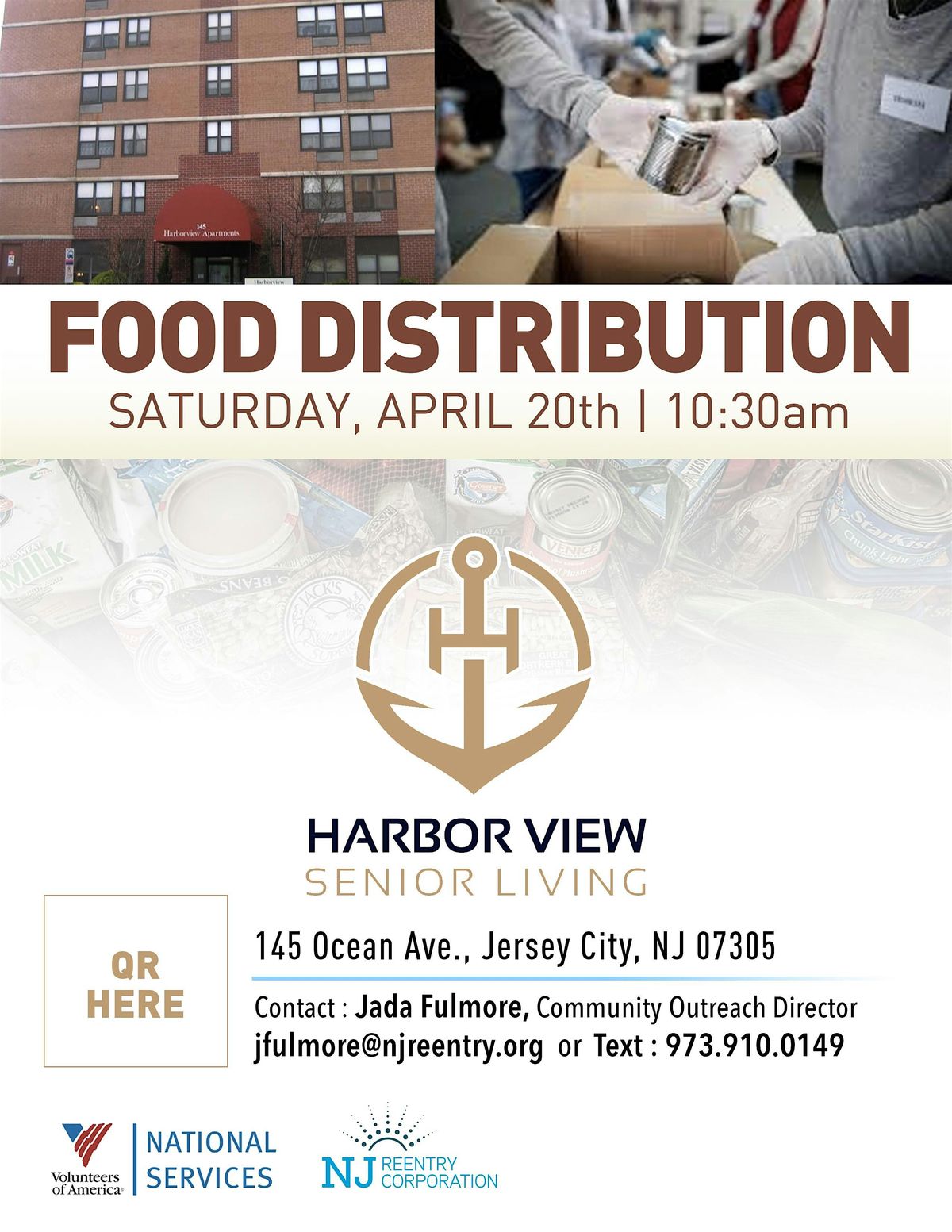 Food Distribution at Harbor Views Senior Living Apartments