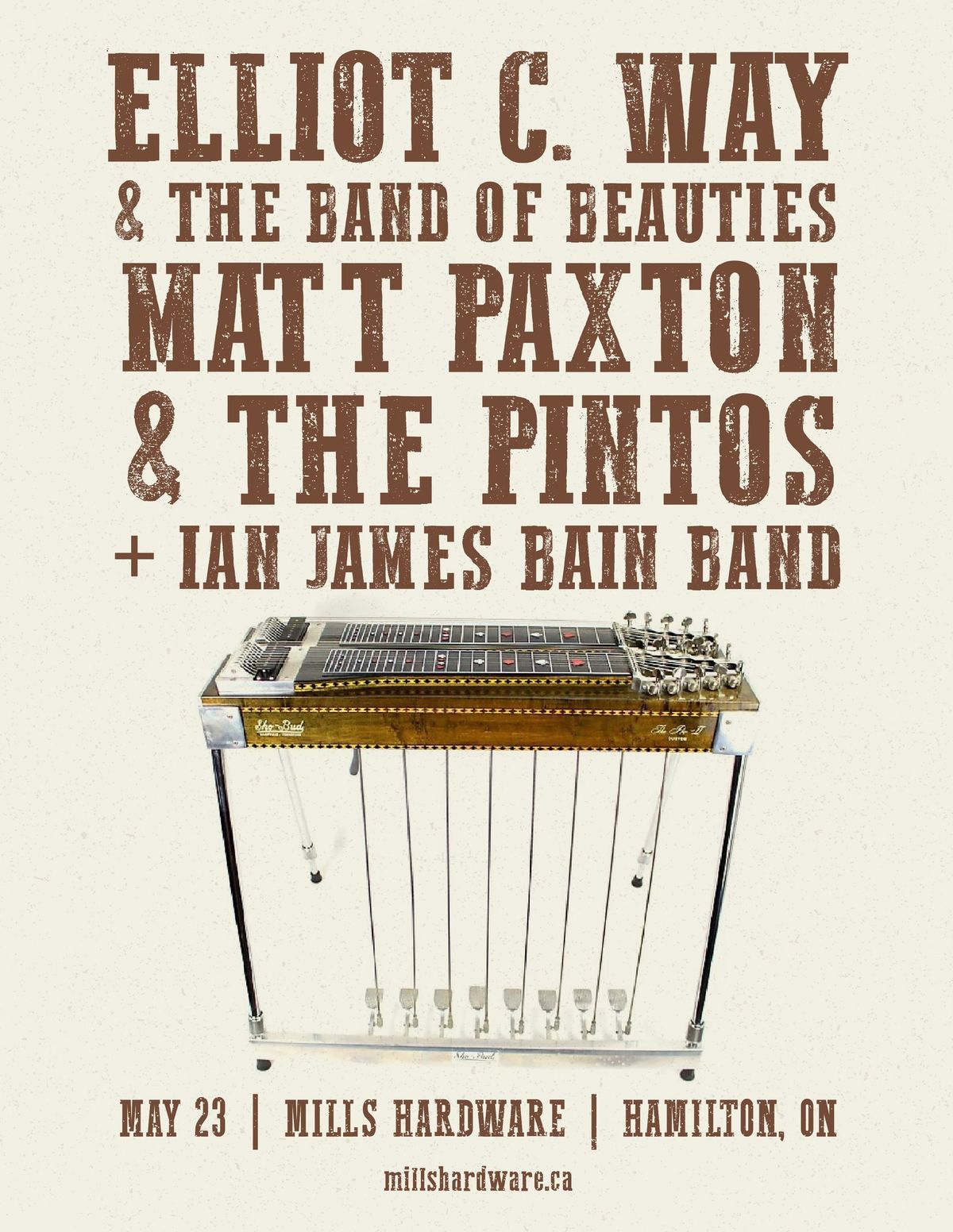 Elliot C. Way w\/ Matt Paxton & The Pintos + Ian James Bain