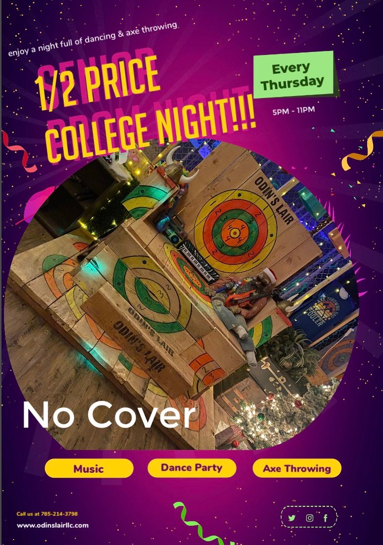 1\/2 Price College Night