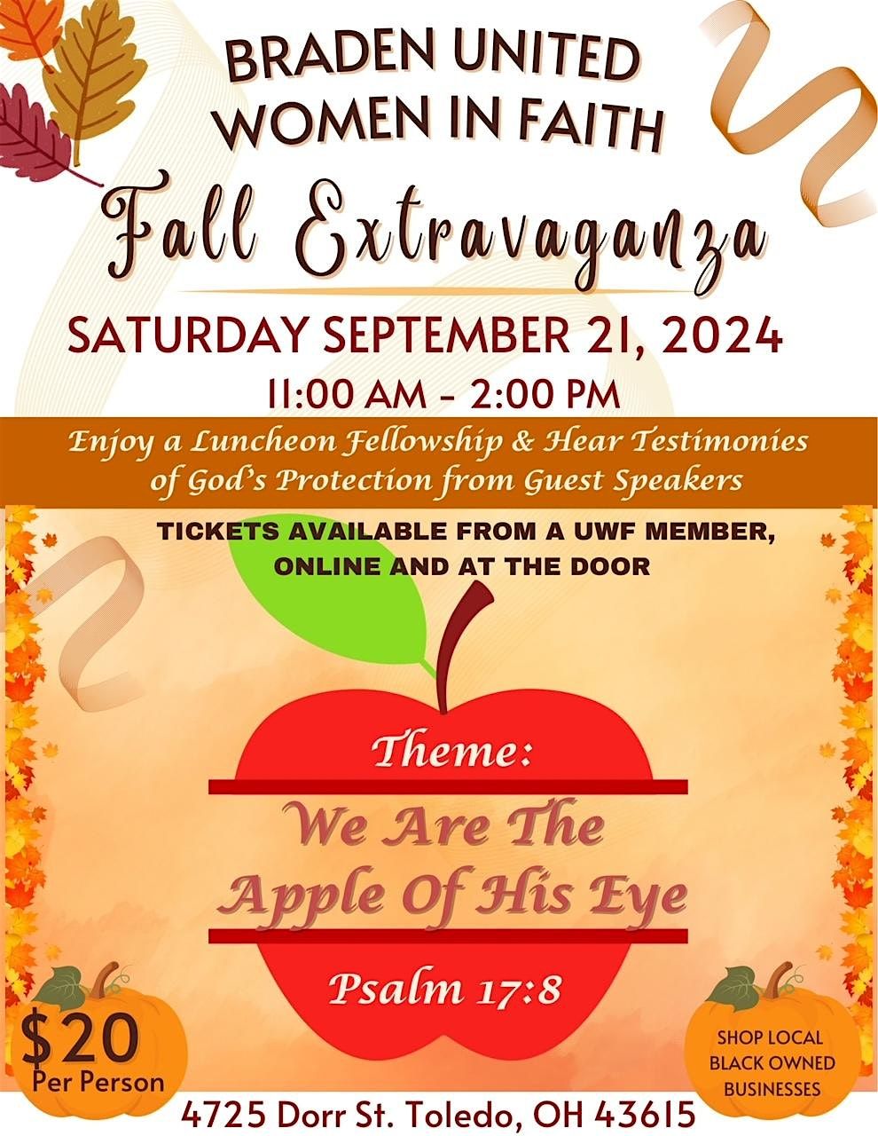 Braden United Women in Faith Annual Fall Extravaganza