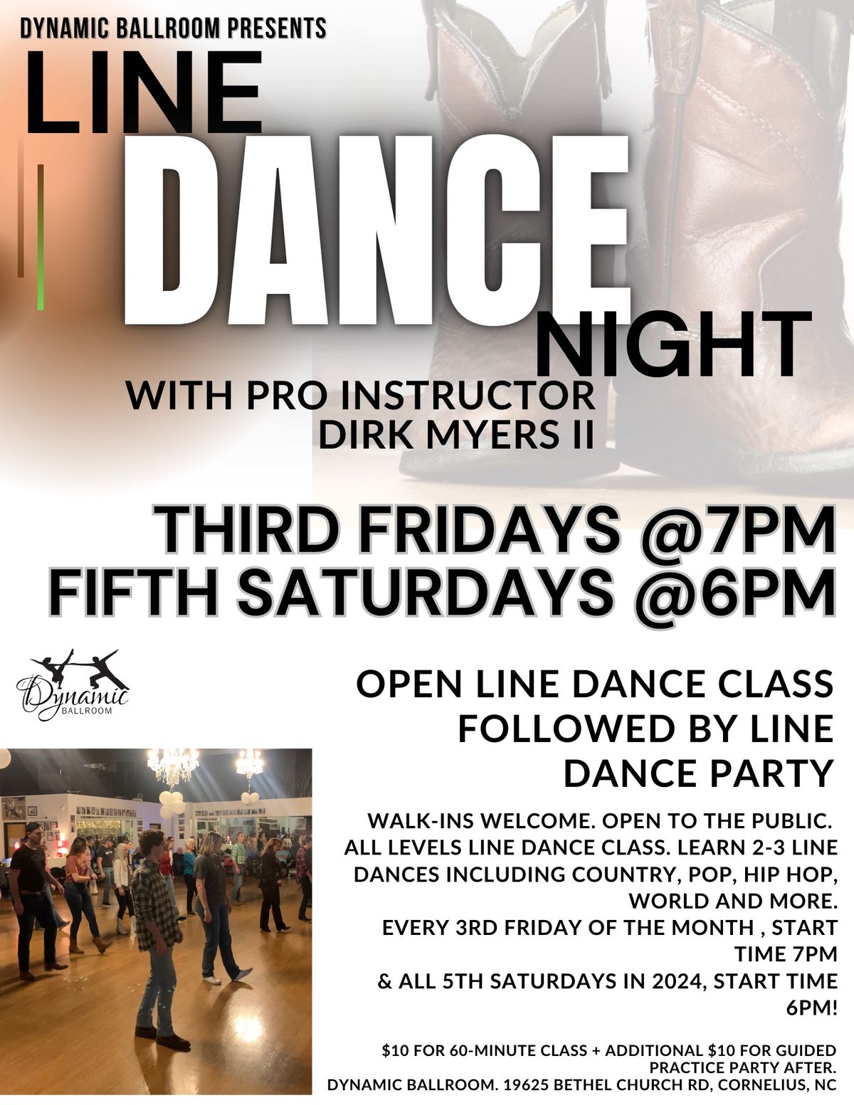 Line Dance Class and Party Practice Session