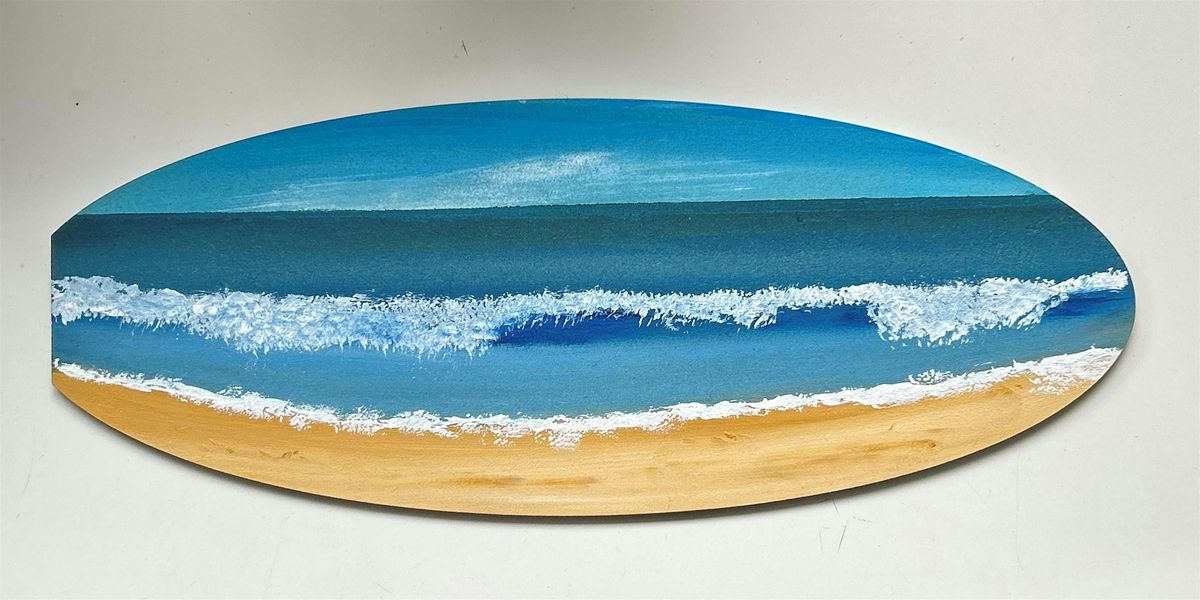 Adventures in Art for Children Workshop Series-Wooden Surfboard Art