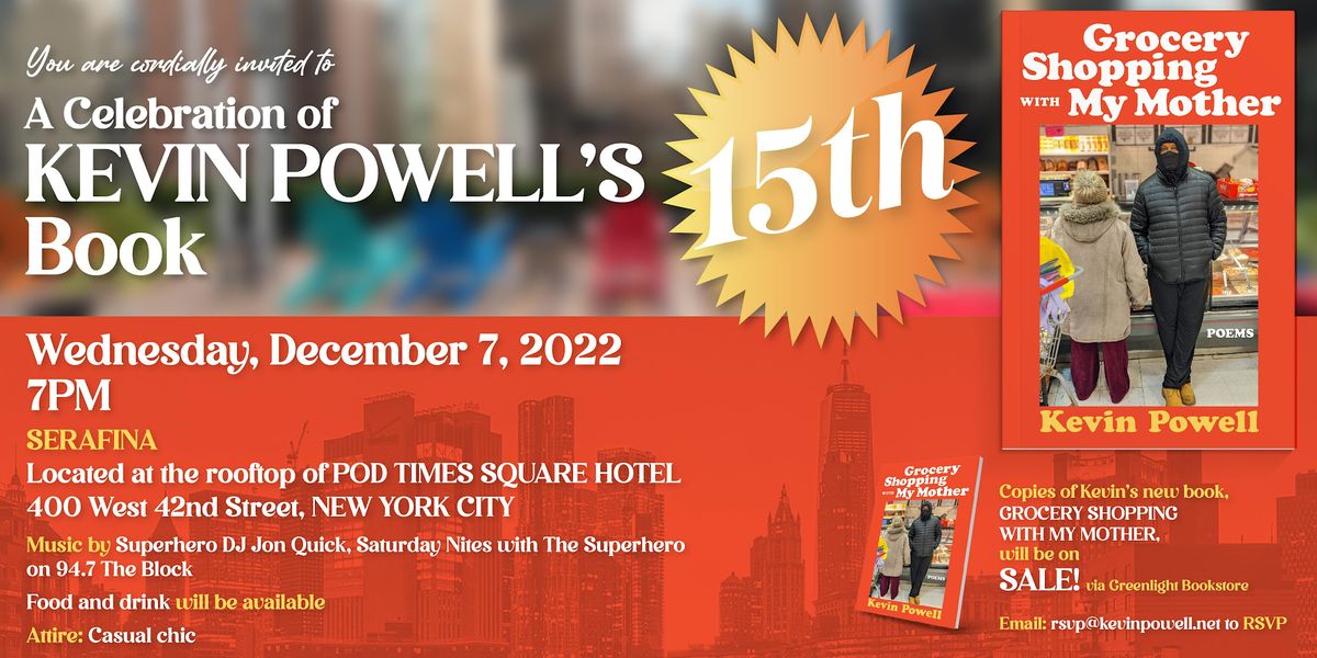 NYC Lets Celebrate Kevin Powell's 15th Book Grocery Shopping With My Mother