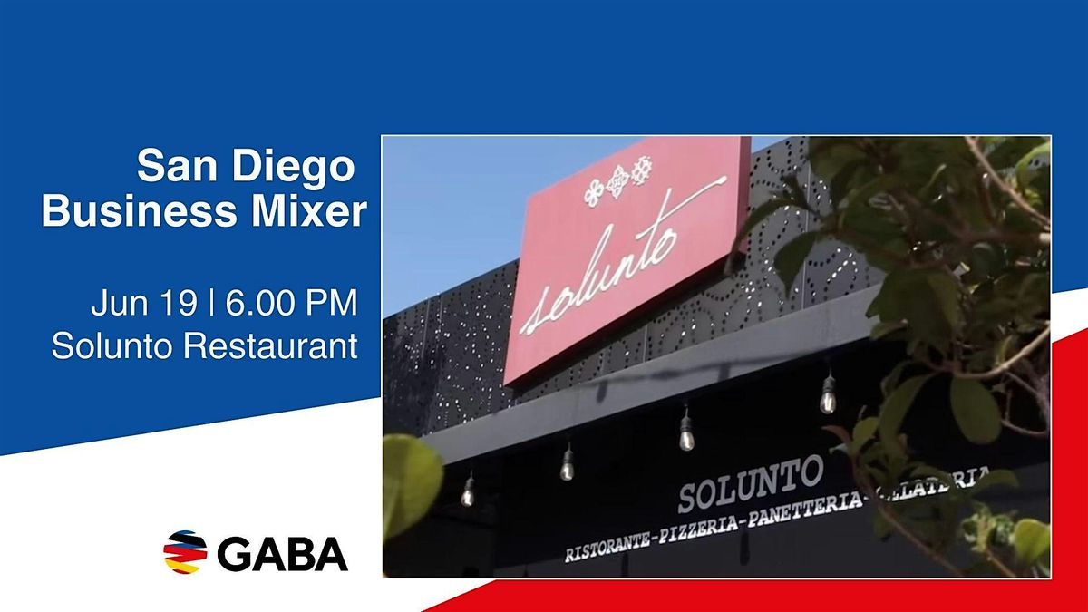 San Diego Business Mixer at Solunto Restaurant