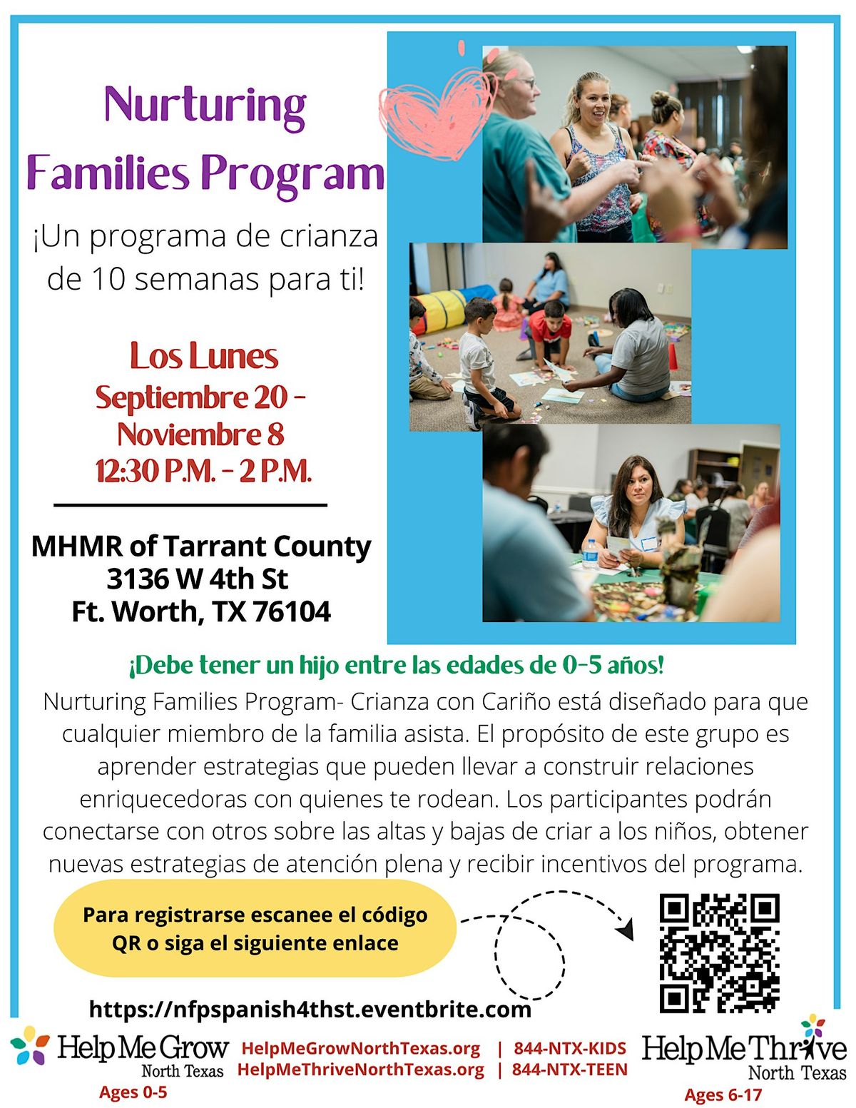 Face to Face Nurturing Families - Spanish