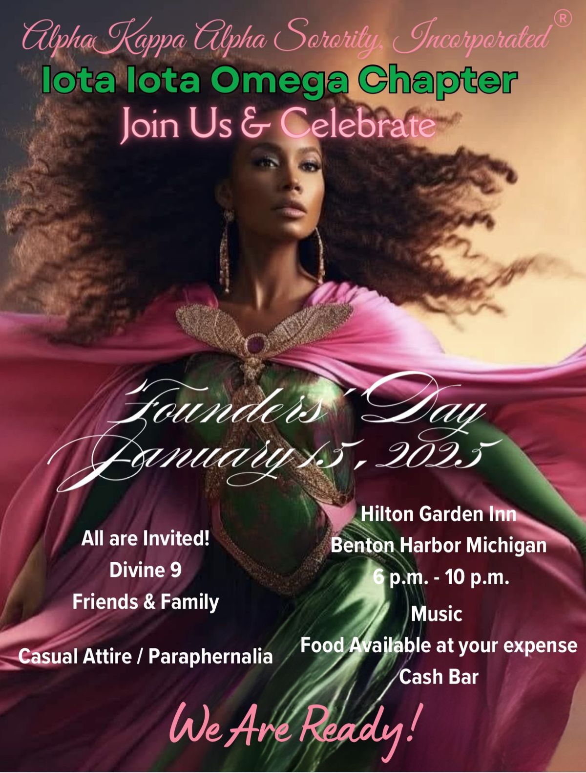 Alpha Kappa Alpha Sorority, Inc. Iota Iota Omega Founders\u2019 Day Celebration 