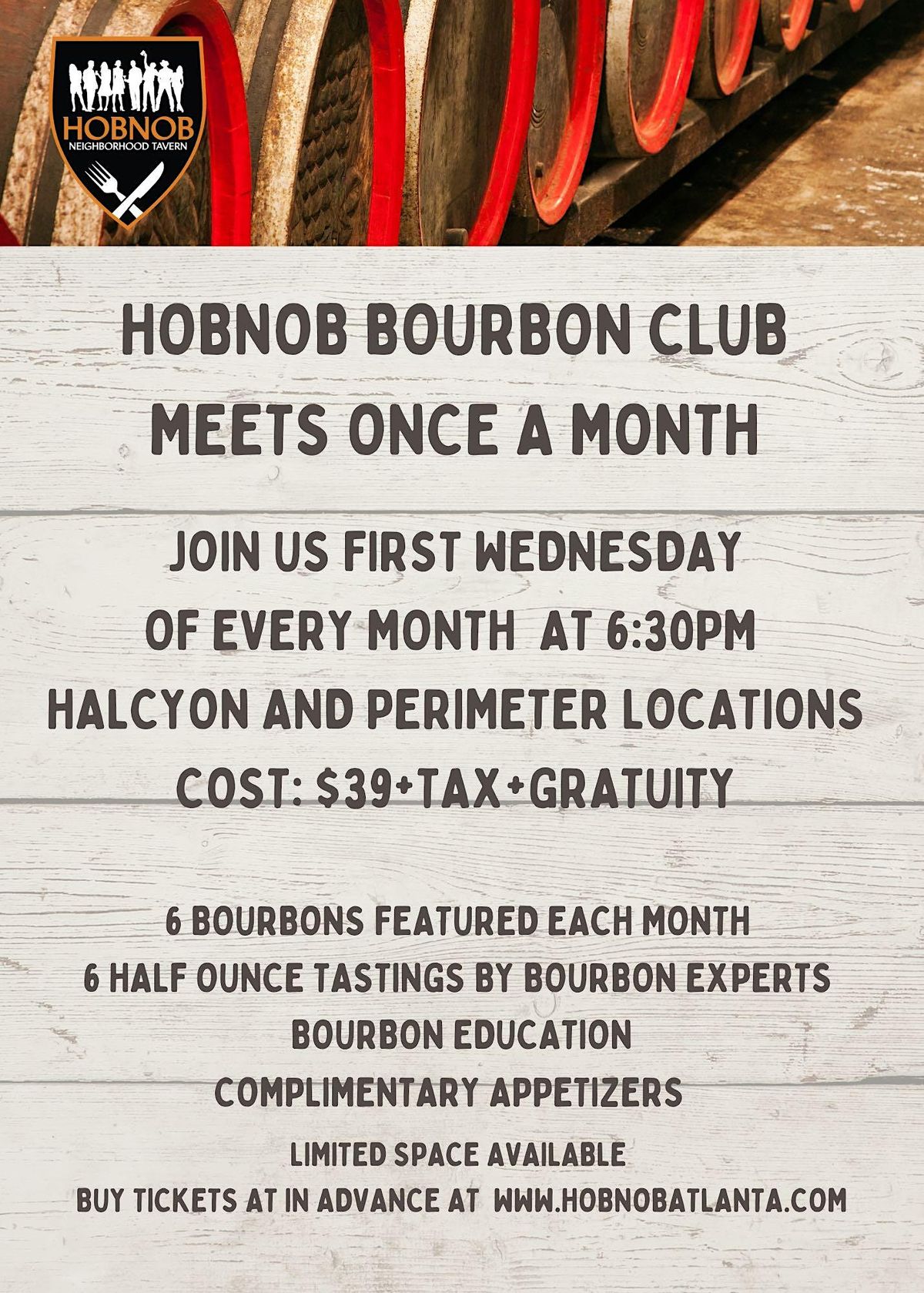 HOBNOB PERIMETER LOCATION BOURBON CLUB MEETING