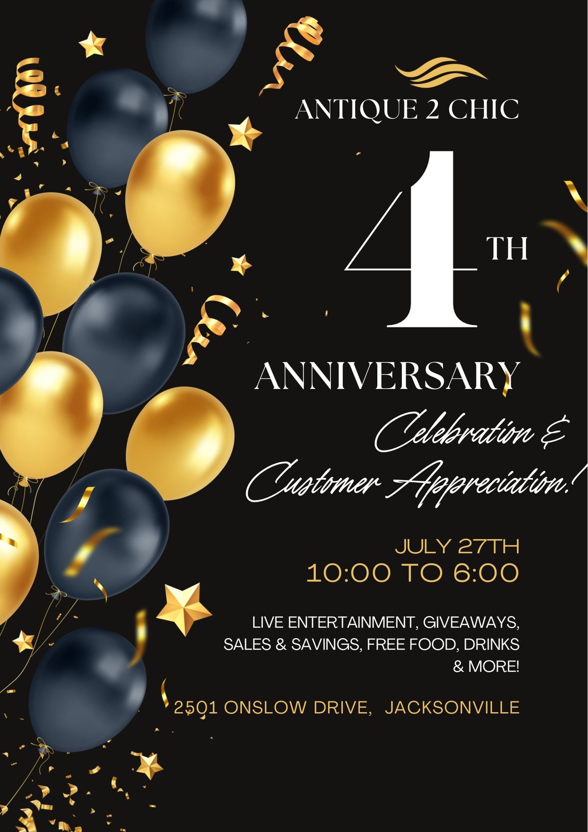 A2C 4th Anniversary Celebration & Customer Appreciation!