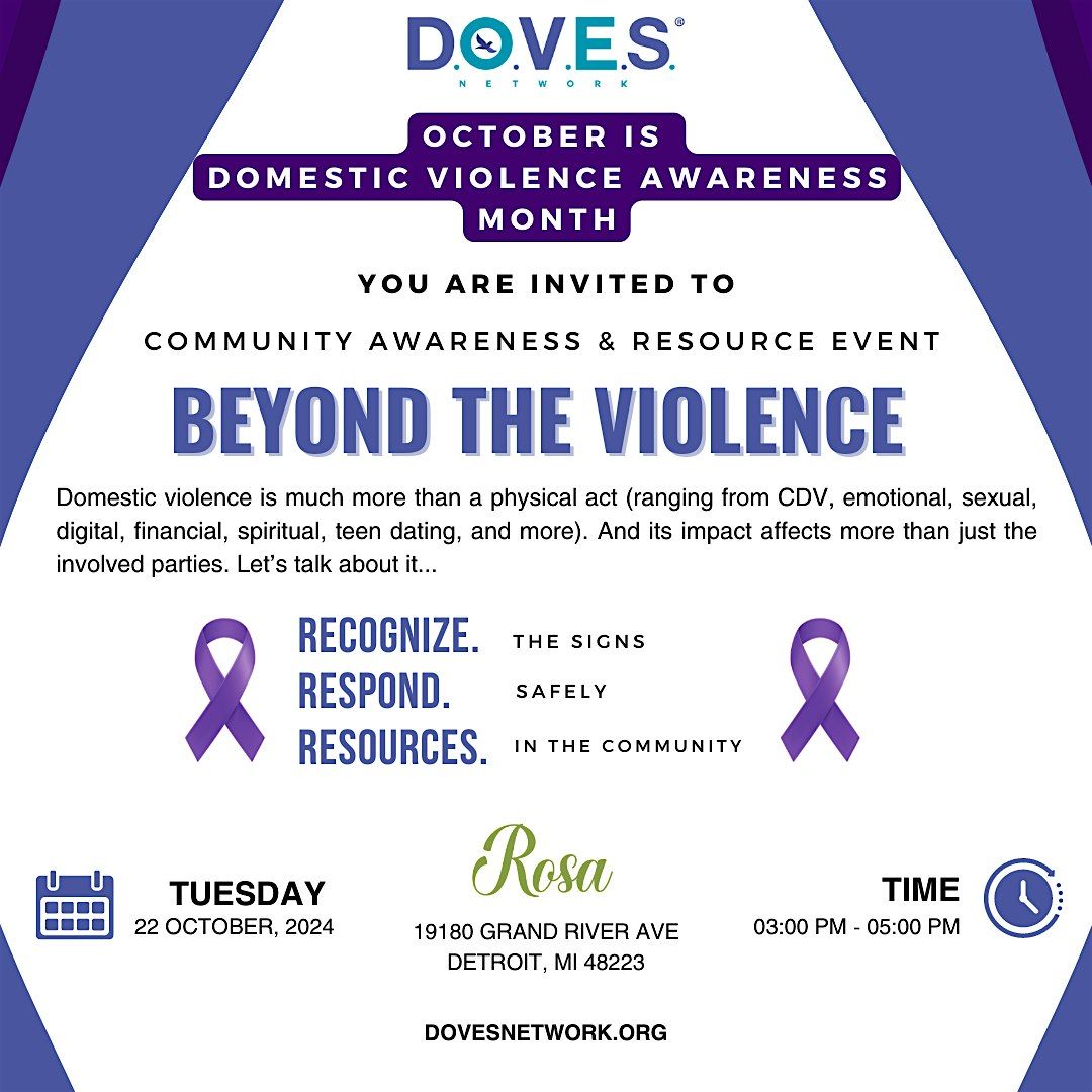 Domestic Violence Awareness Month: Beyond the Violence (Detroit)