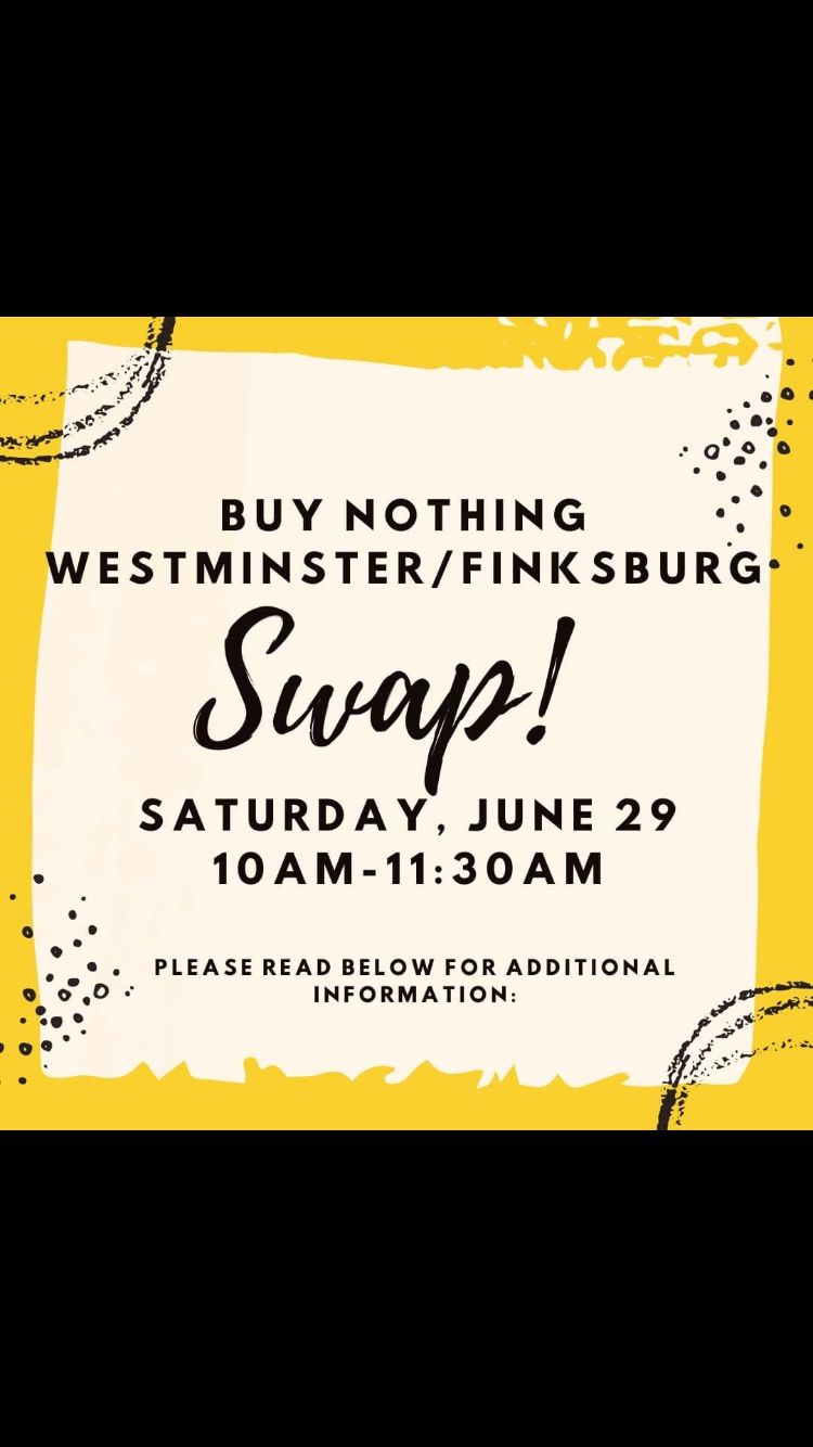 Buy Nothing Westminster\/Finksburg FREE yard sale 