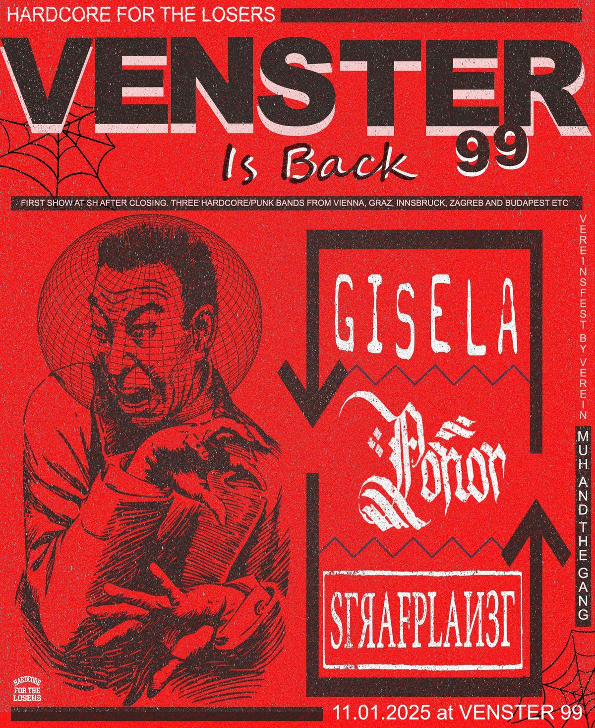 VENSTER99 IS BACK w\/ PONOR (CRO), STRAFPLANET, GISELA 