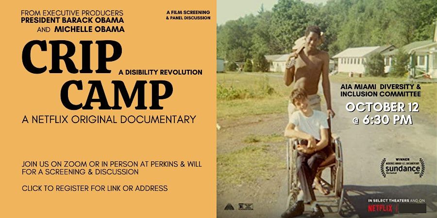 Crip Camp - A Disibility Revolution - Film Screening, 2800 Ponce de ...