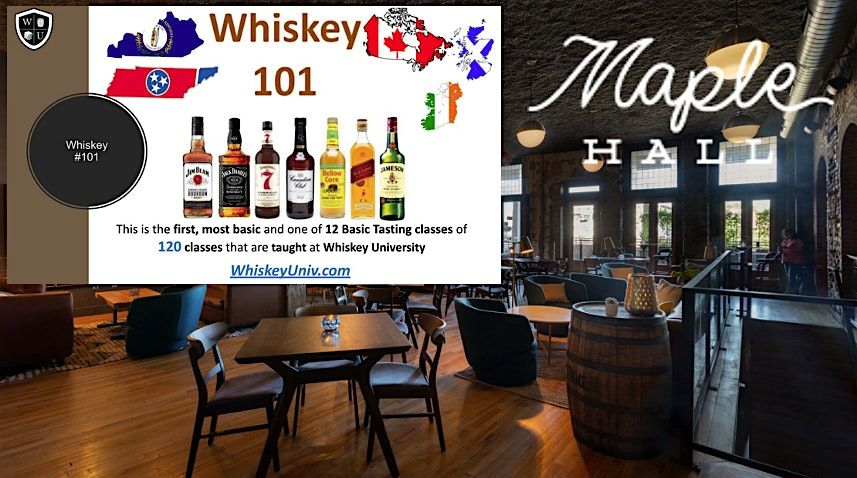 Whiskey Tasting Class #101 at Maple Hall, Knoxville, TN