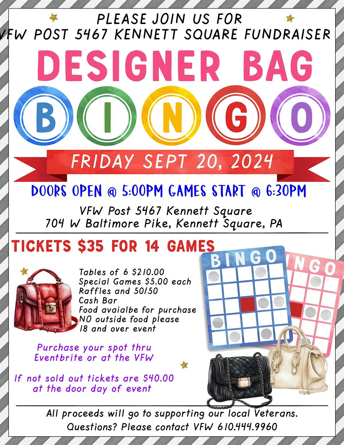 Designer Handbag BINGO