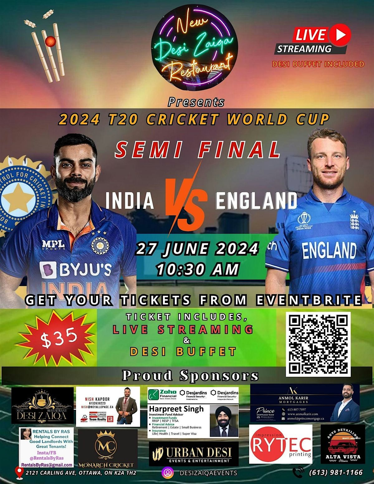 ICC T20 2024 FINAL : INDIA VS SOUTH AFRICA