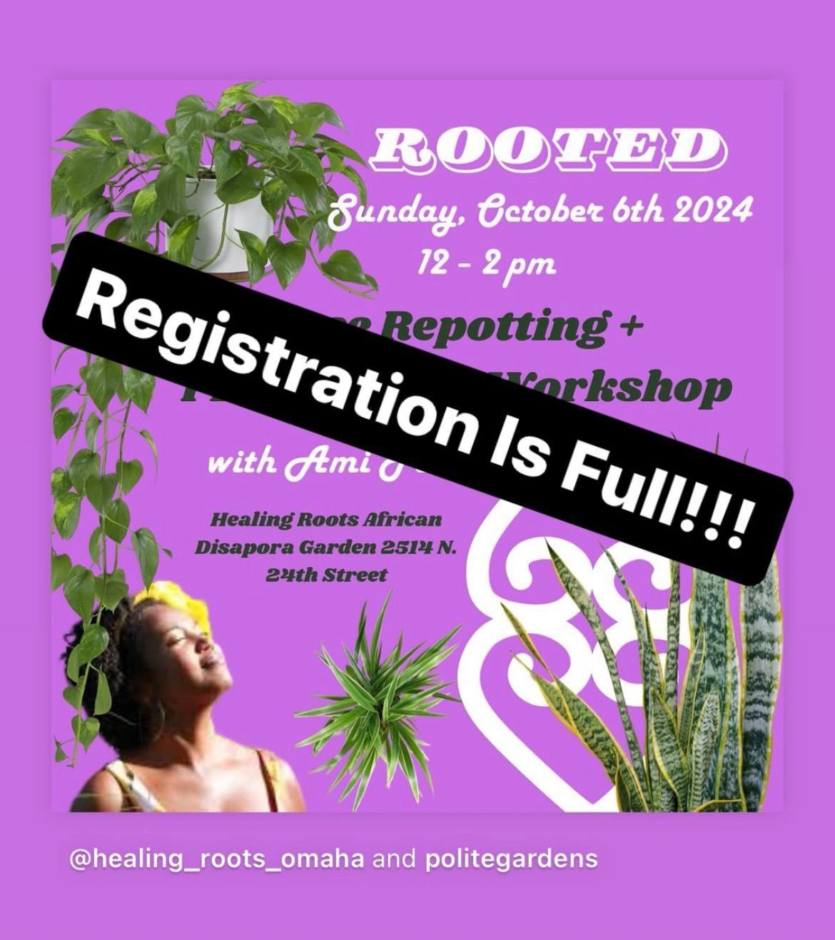 Rooted Free Repotting & Propagating Workshop 