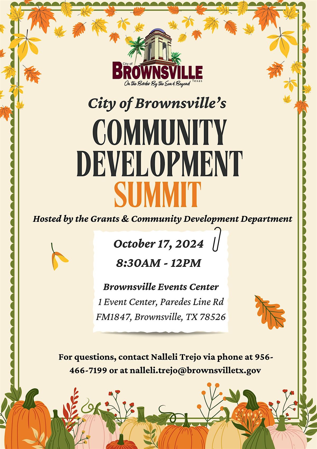 City of Brownsville Community Development Summit