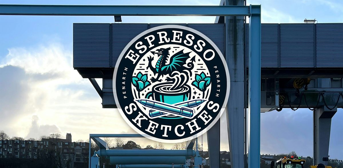 Penarth Espresso Sketches. Cardiff Bay Barrage Locks