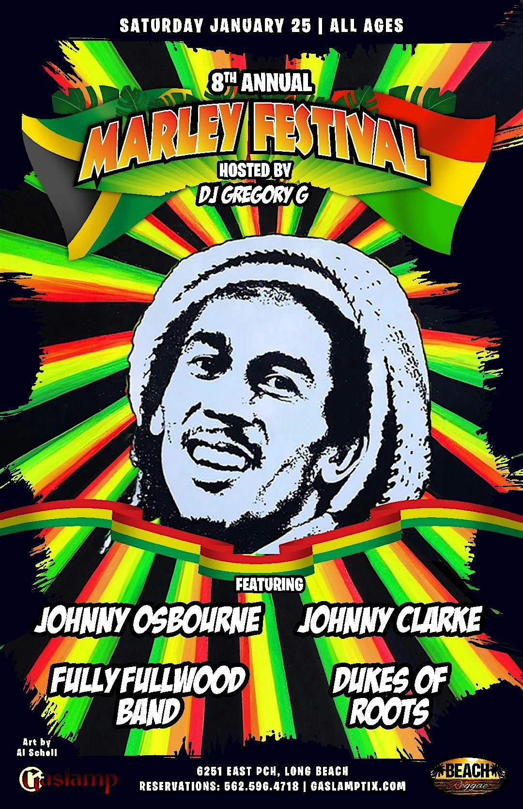 Marley Fest ft Johnny Osbourne, Johnny Clarke, Fully Fullwood Band