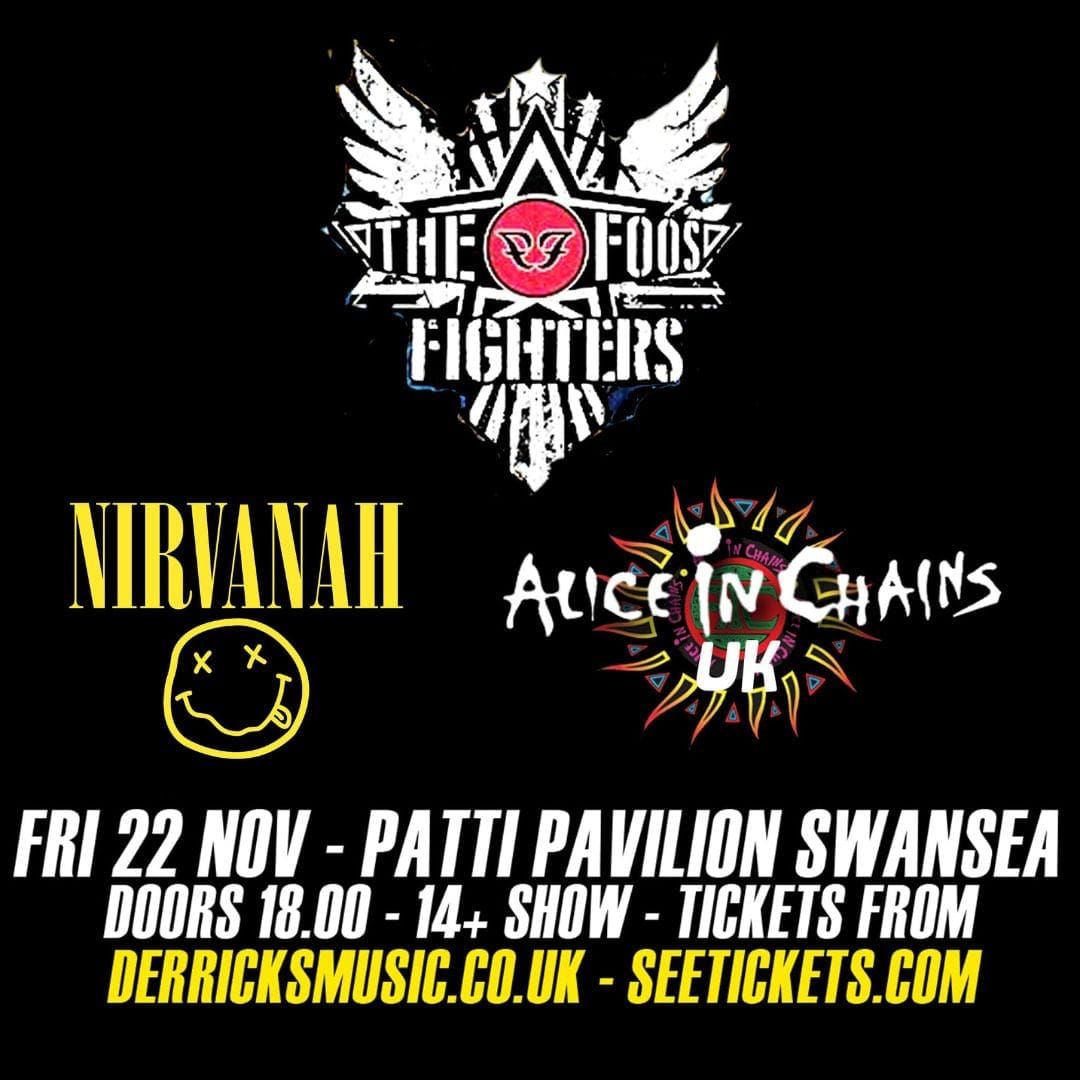 Foos Fighters, Nirvanha, Alice in Chains UK