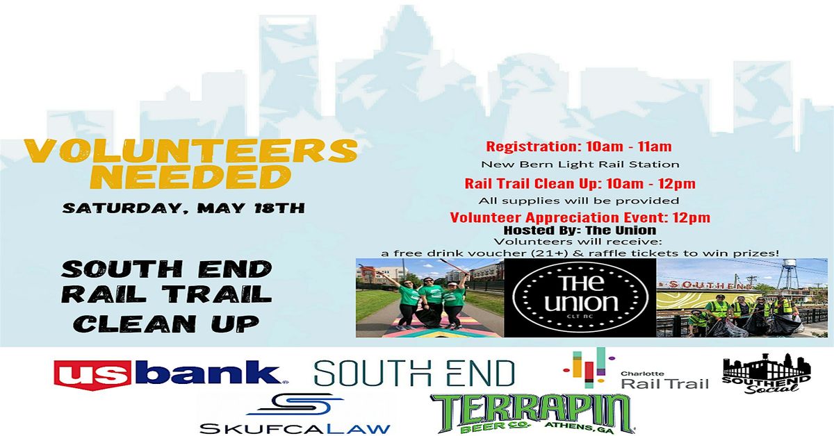 South End Rail Trail Clean Up - May 18th