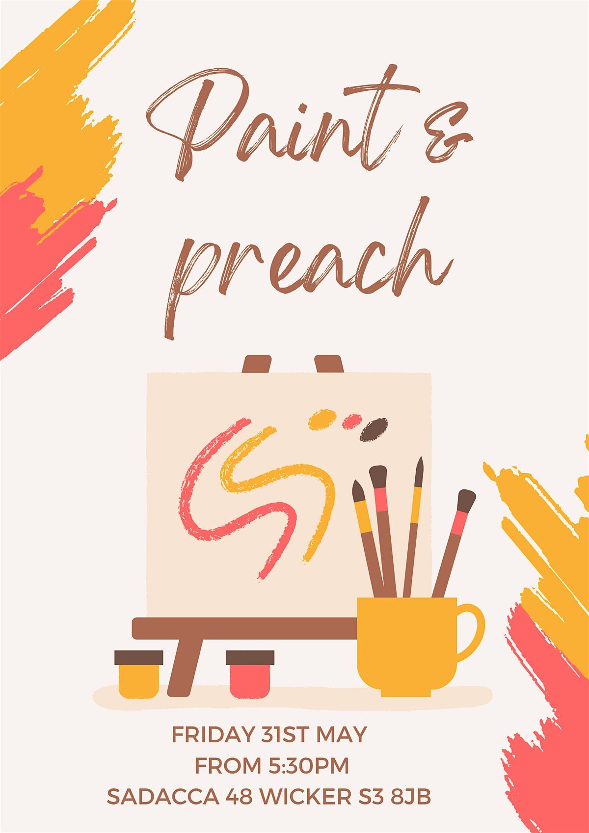 Paint and Preach - Youths creative night