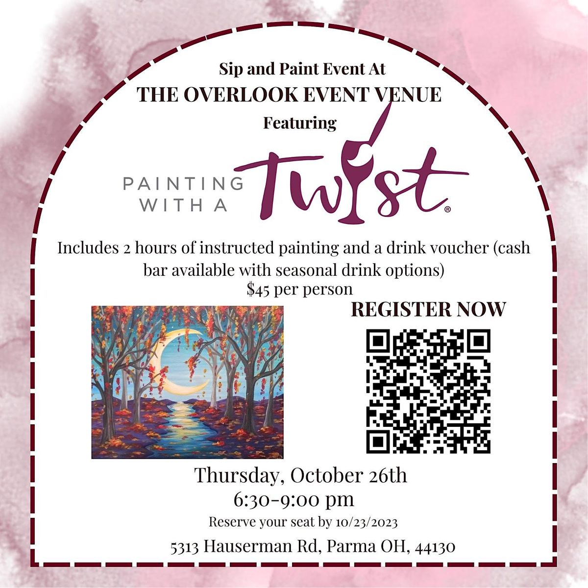 Sip and Paint at the Overlook Convention Center