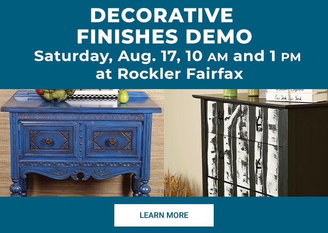 Decorative Finishes Demo at Rockler Fairfax