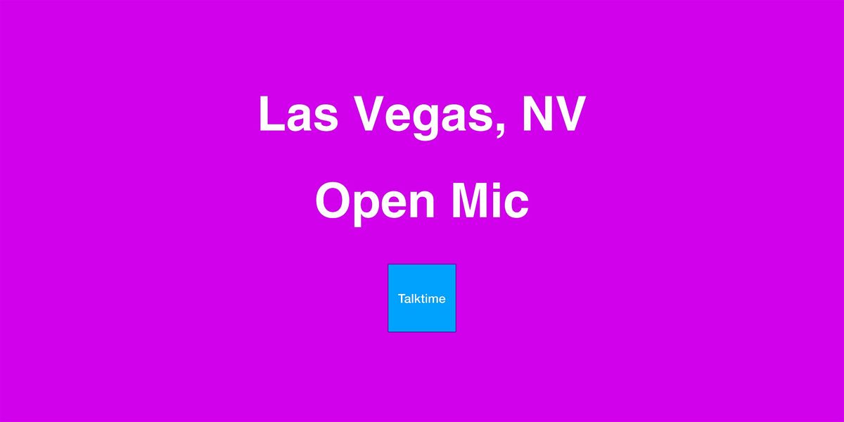 Open Mic - Las Vegas