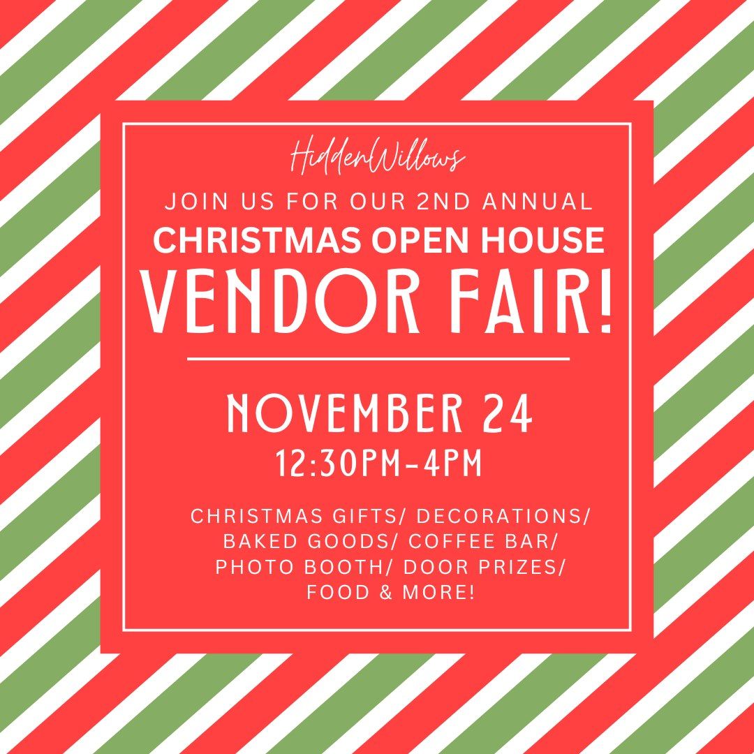 2024 Christmas Open House Vendor Fair