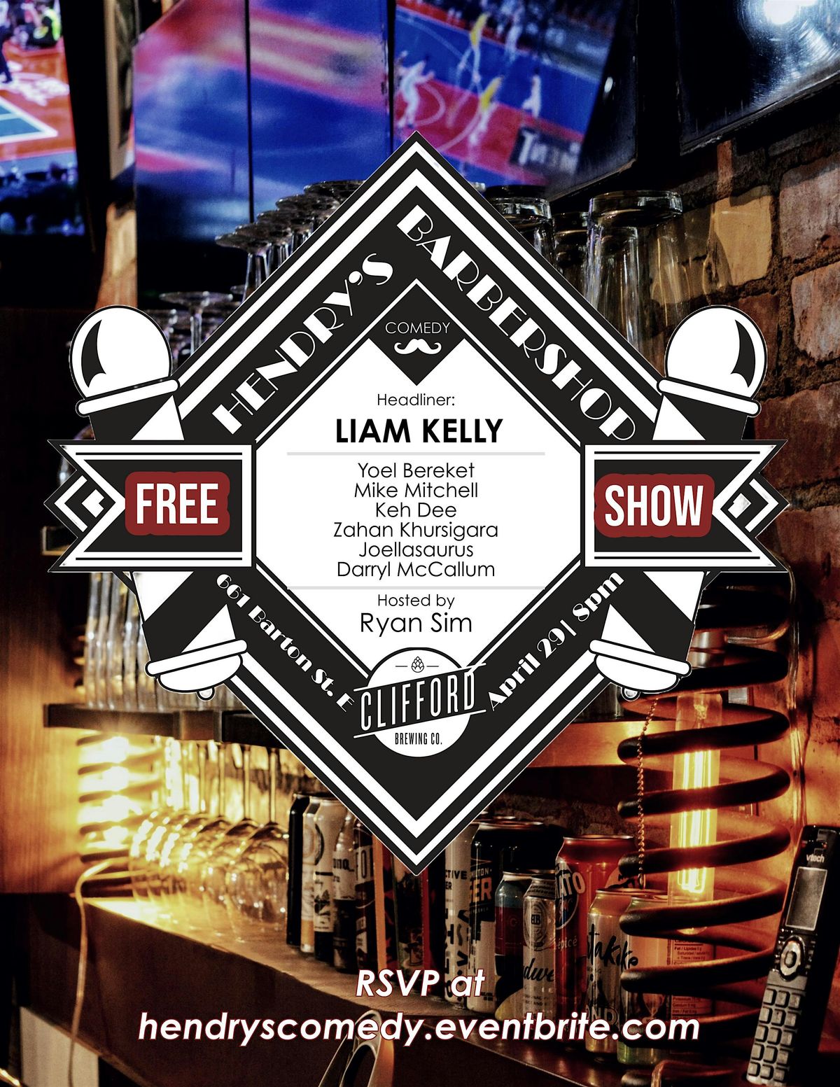 Comedy at Hendry's - Laughs at the Barbershop with Liam Kelly!!