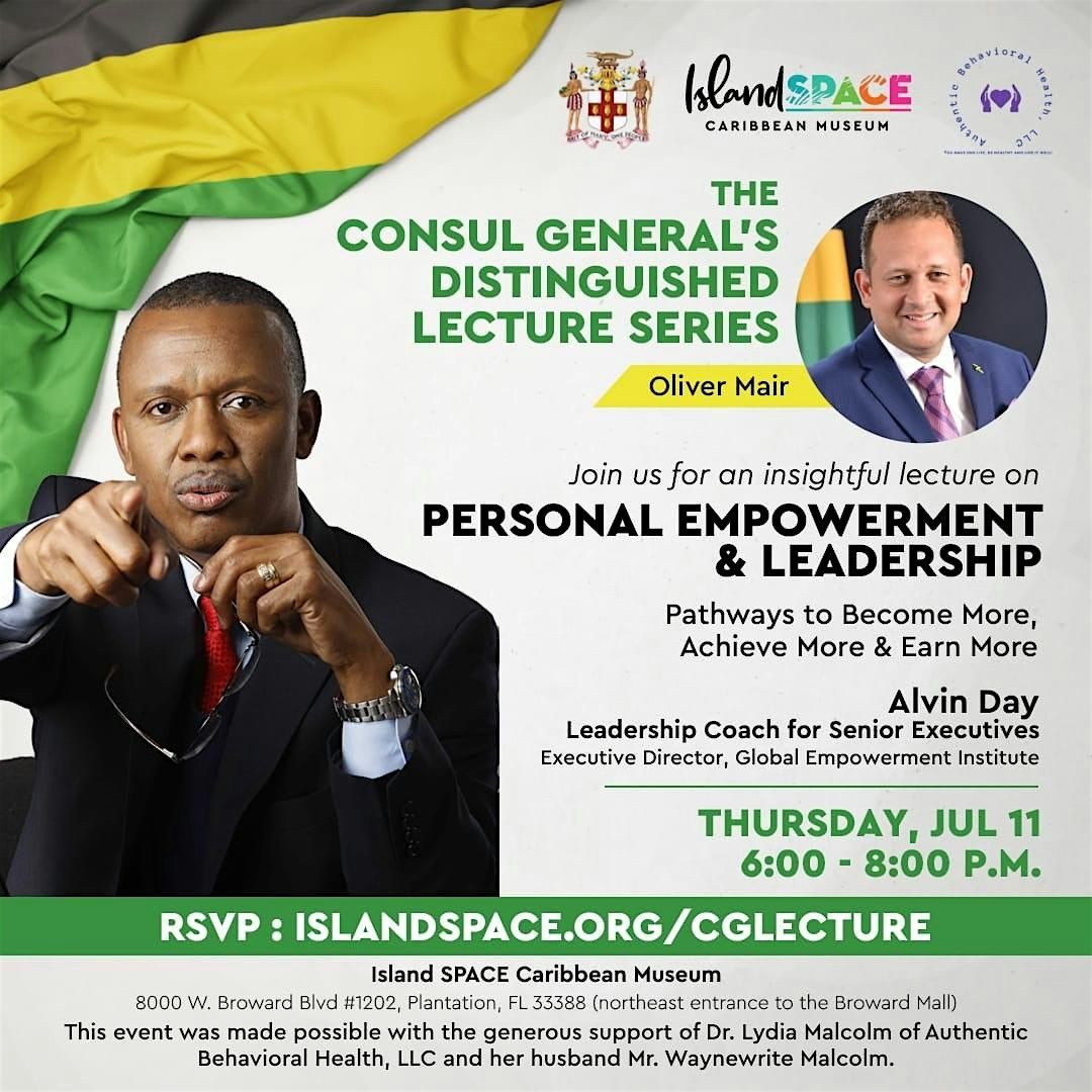 Consul General's Distinguished Lecture Series: Alvin Day