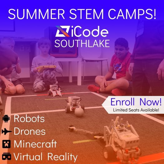 June 28th July Steam Camps Icode Southlake 28 June To 2 July - youtube roblox event secrets