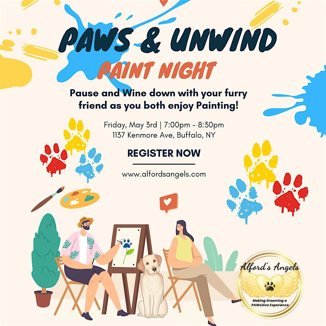 PAWS & UNWIND: Paint Night