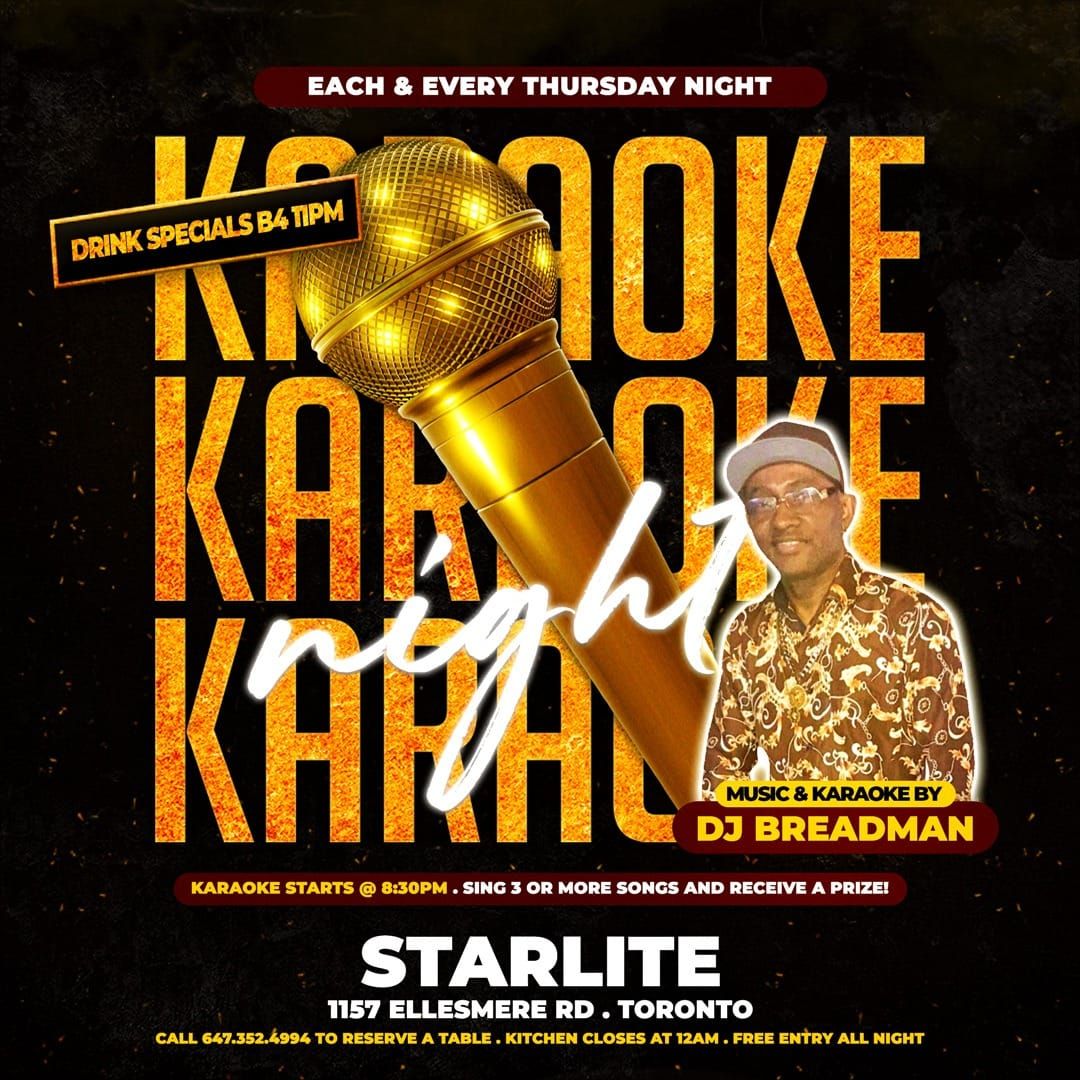 Karaoke Thursdays with DJ BREADMAN!