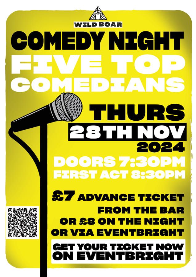 Comedy Night - The Wild Boar Pub